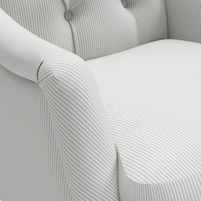 Armchair - Duck Egg - Broadway Stripe
