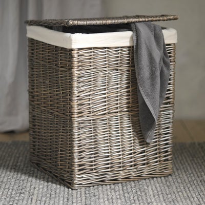 Large Antique Wash Laundry Basket