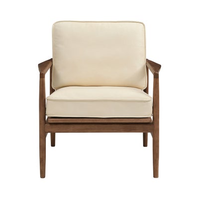 Oliver - Armchair - Ivory - Premium Leather