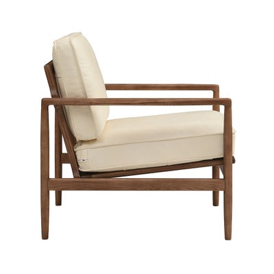 Oliver - Armchair - Ivory - Premium Leather