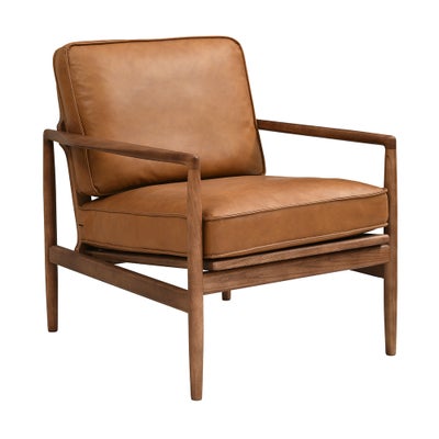 Oliver - Armchair - Tan - Premium Leather