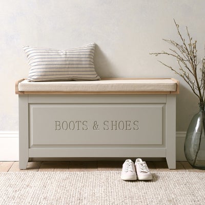 Large Shoe Storage Trunk and Bench