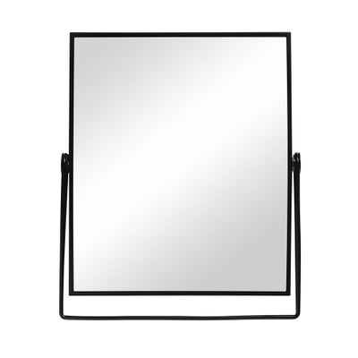 Fine Black Metal Dressing Table Mirror