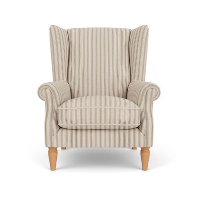 Armchair - Sage - Kingham Stripe