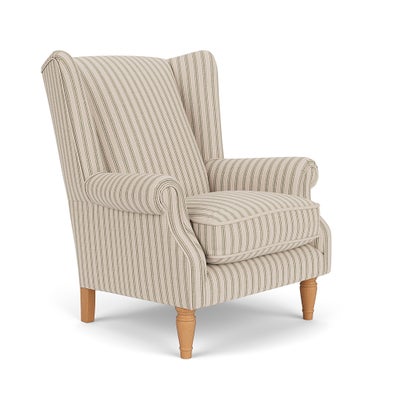 Armchair - Sage - Kingham Stripe