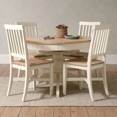 4-6 Seater Round Extending Dining Table