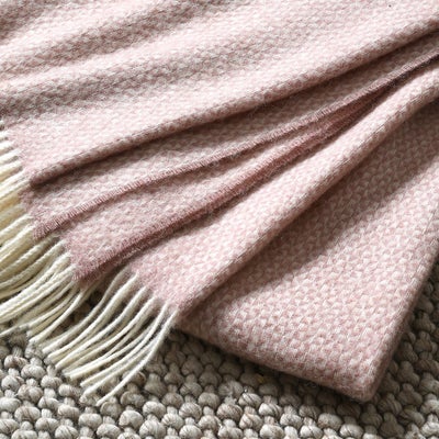 Stow British Wool Blush Throw