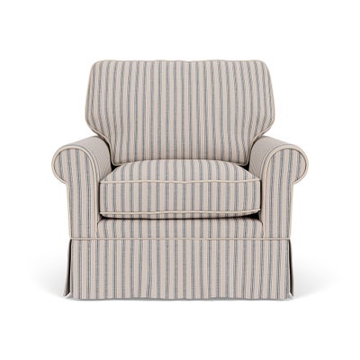 Armchair - Indigo - Kingham Stripe