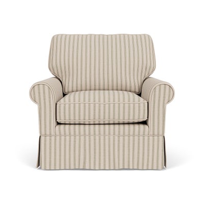 Armchair - Sage - Kingham Stripe