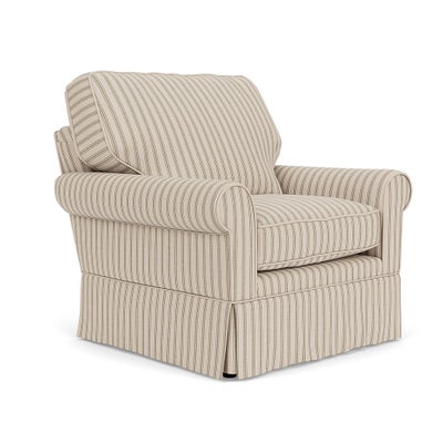 Armchair - Sage - Kingham Stripe