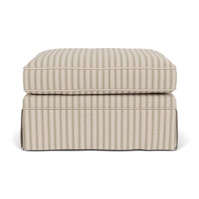 Foot Stool - Sage - Kingham Stripe