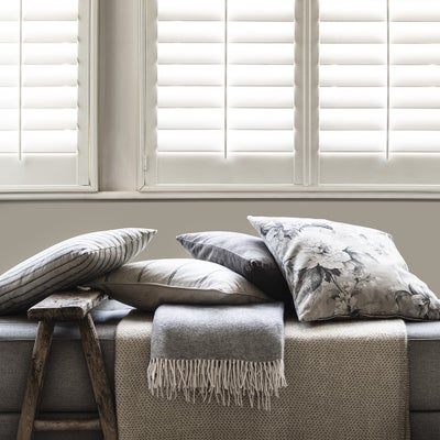 Compton Stripe Cushion Charcoal 50x50cm