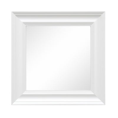 Warm White Square Mirror