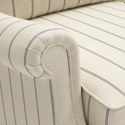 3 Seater - Charcoal - Compton Stripe