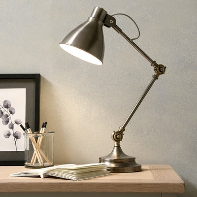 Antique Chrome Desk Lamp