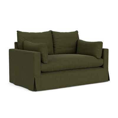 2 Seater Sofa - Forest Green - House Linen Mix