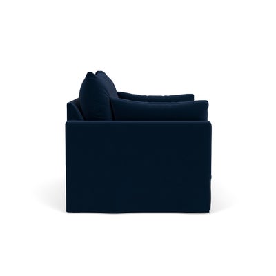 2 Seater Sofa - Deep Blue - Matt Velvet