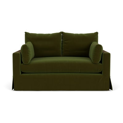 2 Seater Sofa - Forest Green - Matt Velvet