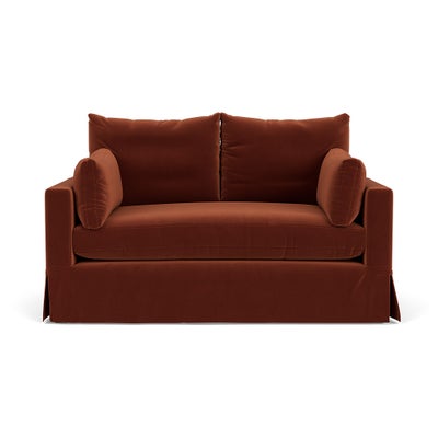 2 Seater Sofa - Brick - Matt Velvet