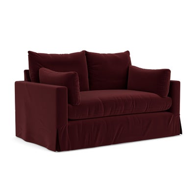 2 Seater Sofa - Dark Rosehip - Matt Velvet