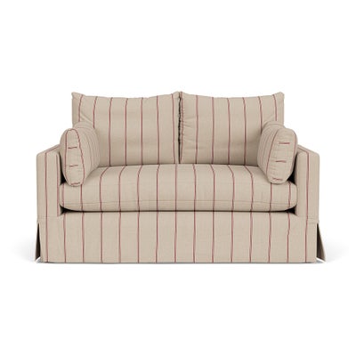 2 Seater Sofa - Raspberry - Compton Stripe
