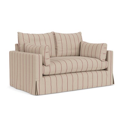 2 Seater Sofa - Raspberry - Compton Stripe