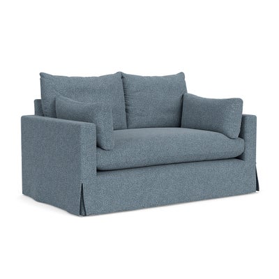 2 Seater Sofa - Mid Blue - Aquaclean Oxford