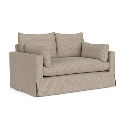 2 Seater Sofa - Natural - Herringbone Weave
