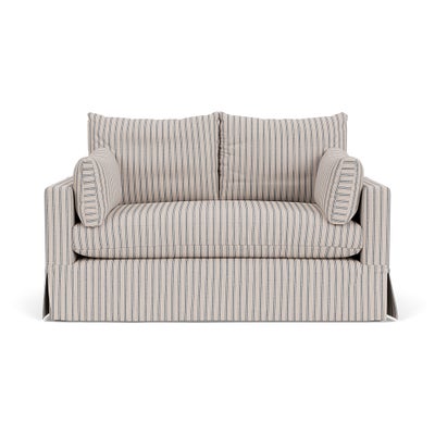 2 Seater Sofa - Indigo - Kingham Stripe