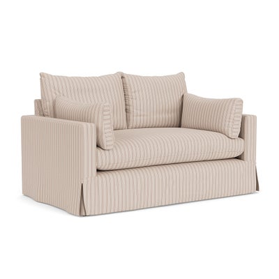 2 Seater Sofa - Flax - Kingham Stripe