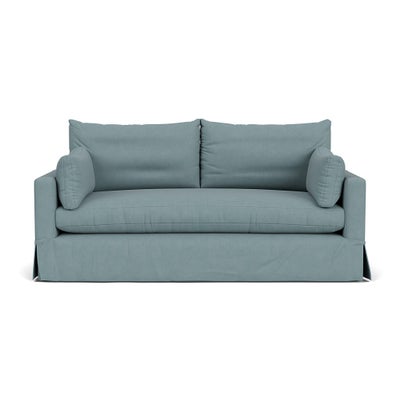 3 Seater Sofa - Sky Blue - House Linen Mix