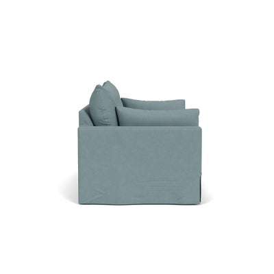 3 Seater Sofa - Sky Blue - House Linen Mix