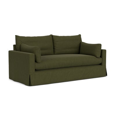 3 Seater Sofa - Forest Green - House Linen Mix