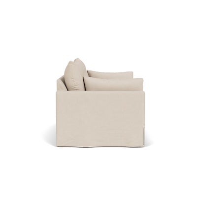 3 Seater Sofa - Lily White - House Linen Mix