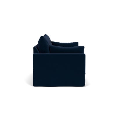 3 Seater Sofa - Deep Blue - Matt Velvet