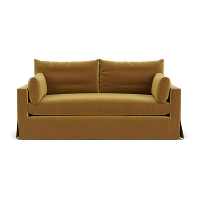 3 Seater Sofa - Mustard - Matt Velvet