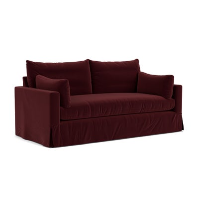 3 Seater Sofa - Dark Rosehip - Matt Velvet