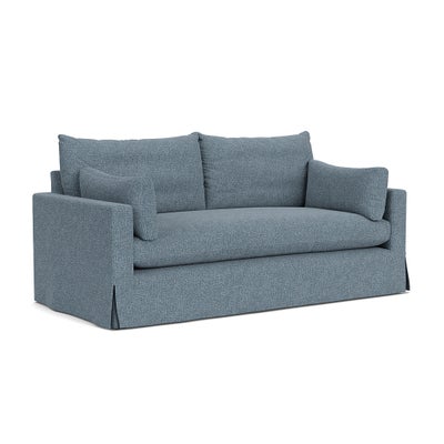 3 Seater Sofa - Mid Blue - Aquaclean Oxford