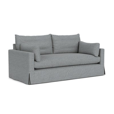 3 Seater Sofa - Navy - Herringbone Weave