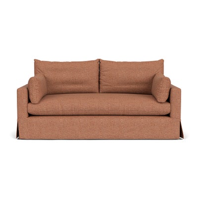 3 Seater Sofa - Brick - Herringbone Weave