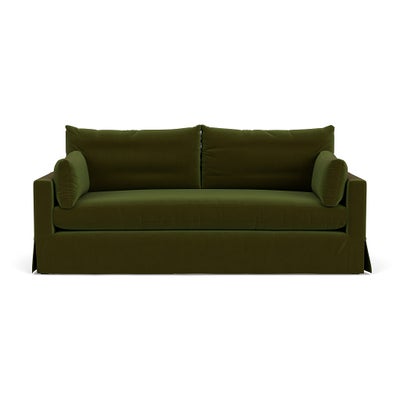 4 Seater Sofa - Forest Green - Matt Velvet