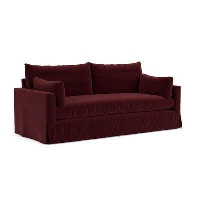 4 Seater Sofa - Dark Rosehip - Matt Velvet