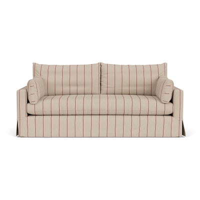 4 Seater Sofa - Raspberry - Compton Stripe