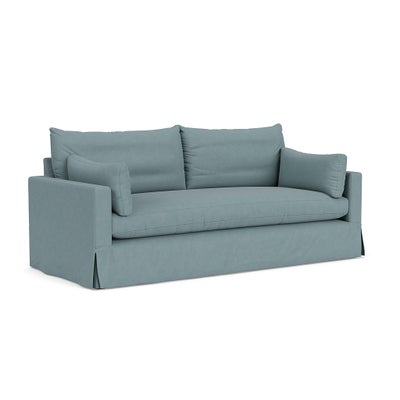 4 Seater Sofa - Sky Blue - House Linen Mix