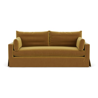 4 Seater Sofa - Mustard - Matt Velvet
