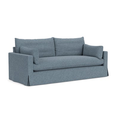 4 Seater Sofa - Mid Blue - Aquaclean Oxford