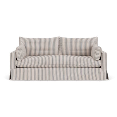 4 Seater Sofa - Indigo - Kingham Stripe