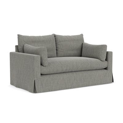Large 2 Seater Sofa - Grey Marl - Rustic Weave