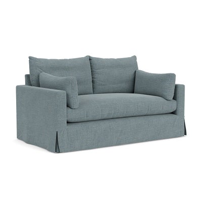 Large 2 Seater Sofa - Teal Marl - Rustic Weave