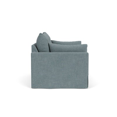 Large 2 Seater Sofa - Teal Marl - Rustic Weave